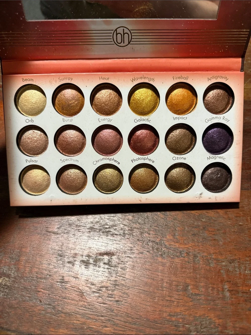 BH Cosmetics Solar Flare Eyeshadow Palette - swatched only